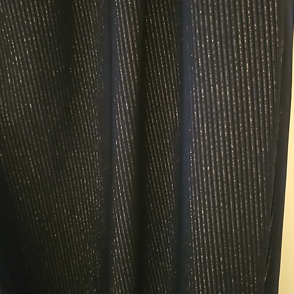 VTG BLAST 1990s Black Metallic Gold Drawstring Elastic High Waist Pants - Picture 10 of 10